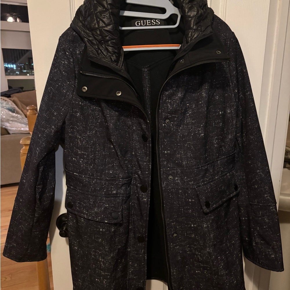Guess Black and Gray Outerwear